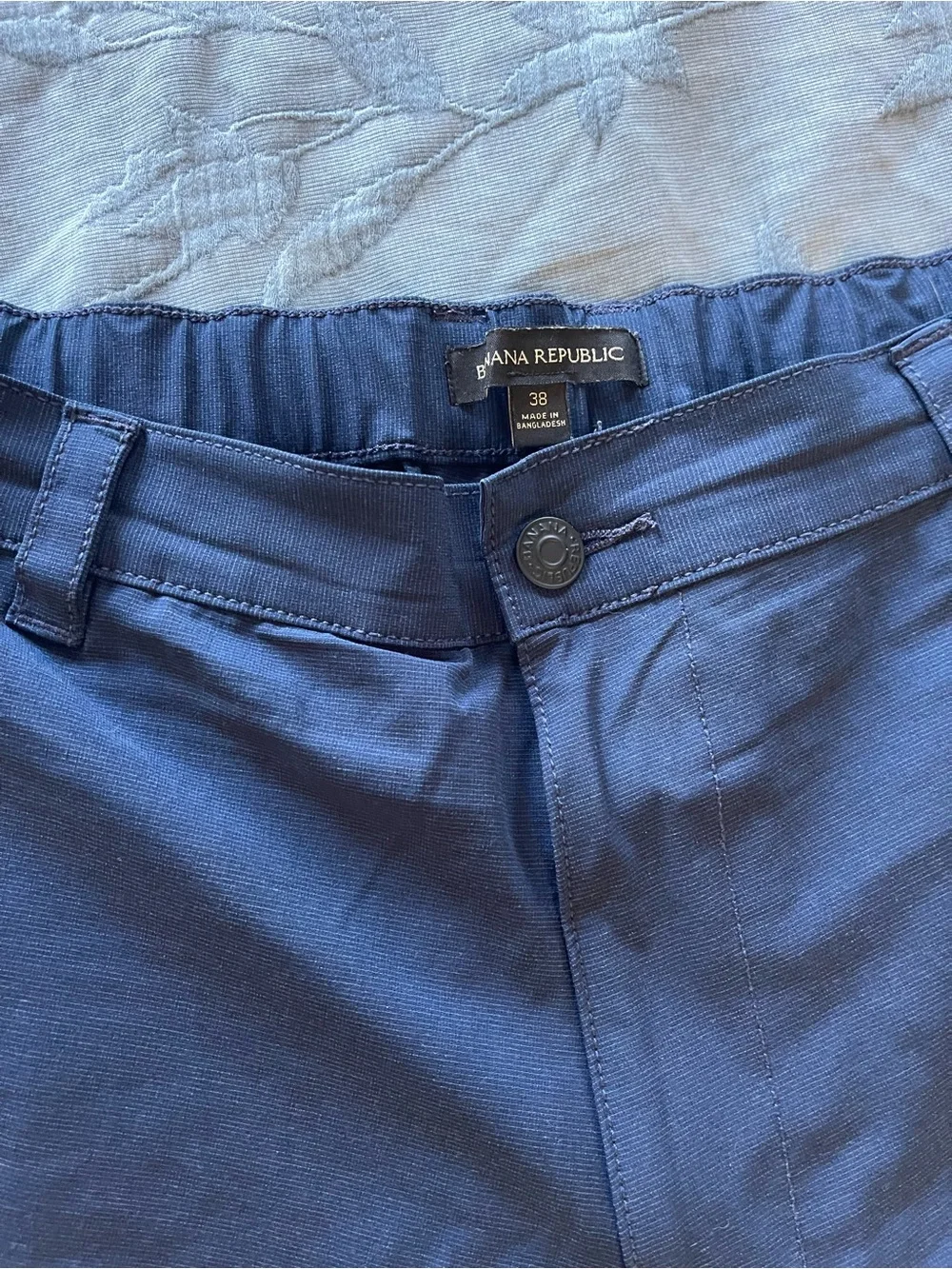 Banana Republic Men's Navy Flat-Front Shorts